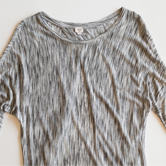 Wilfred Dolman Long Sleeve Crewneck Heathered Open Cross Back Tunic Size Small - Picture 3 of 11